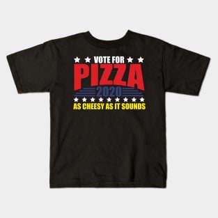 Vote For Pizza 2020 Election Kids T-Shirt